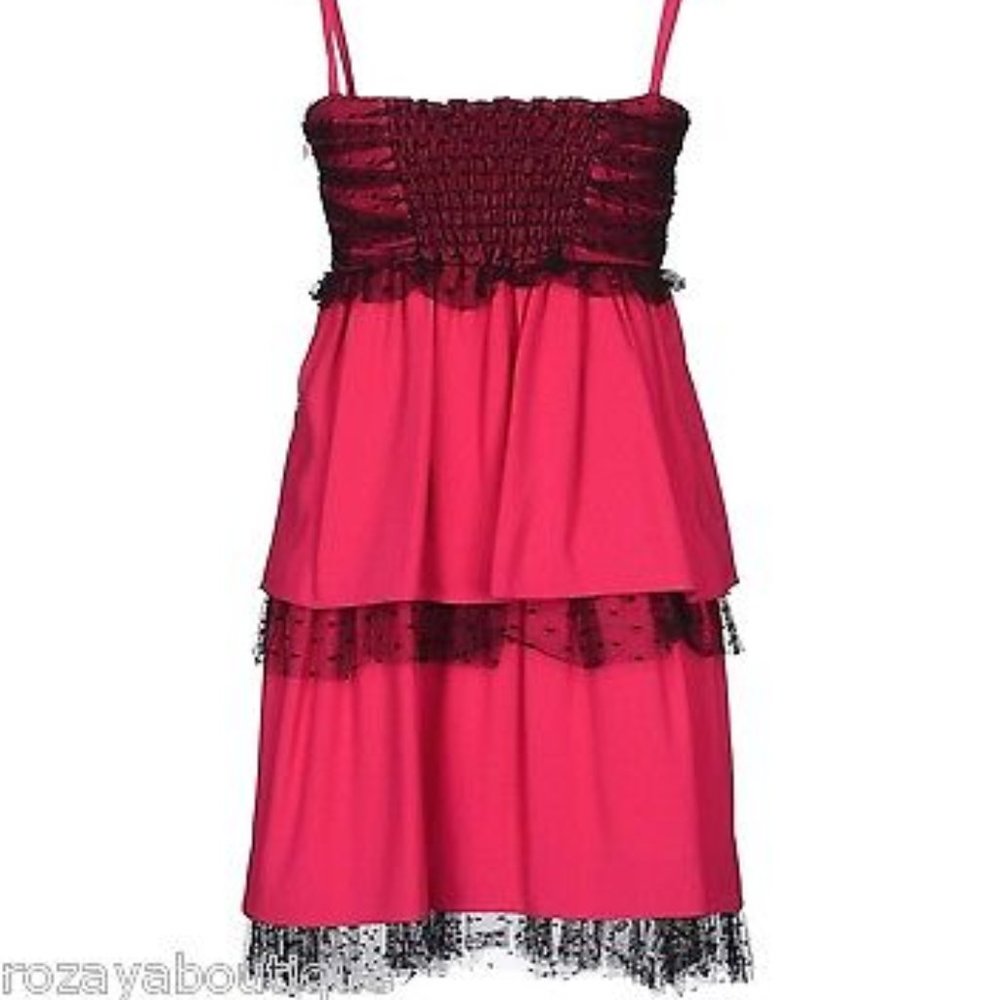 NWT‎ $650 RedValentino  by Valentino Garavani fushia dress. Size IT 46 US 8 - Picture 2 of 7